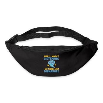 Drôle Tornade Hurricane Weather Chaser - Sac banane - noir - Devant