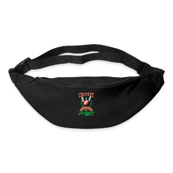 Cricket Player Cricket Is Answer - Bum bag - black - Front