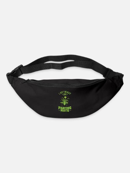 I just really like praying Mantis - Gürteltasche - Schwarz