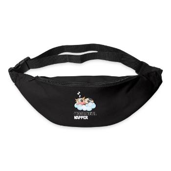 Professinonal Napper Cow Sleeping Late Riser - Bum bag - black - Front