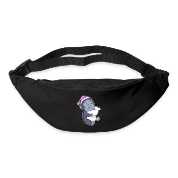 Gorilla Tired Sleeping Sleeping Girl - Bum bag - black - Front