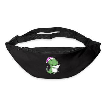 Eidechse Müde Ausschlafen Schlafen Mädchen - Gürteltasche - Schwarz - Vorne