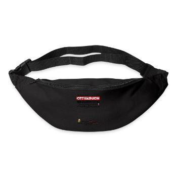 35. Geburtstag Mann und Frau Gästebuch - Gürteltasche - Schwarz - Vorne