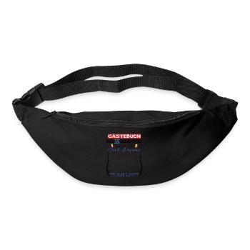 35. Geburtstag Mann und Frau Gästebuch - Gürteltasche - Schwarz - Vorne