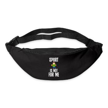 Cadeaux de graisse drôles - Sac banane - noir - Devant