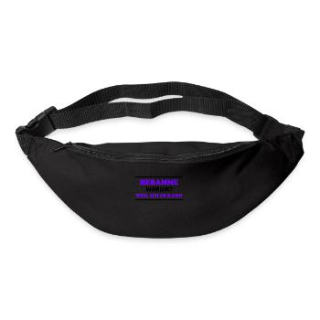 Hebamme Spruch Beruf Lustiges Hebammen Geschenk - Gürteltasche - Schwarz - Vorne