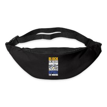 Volleyball Volleyballer - Gürteltasche - Schwarz - Vorne