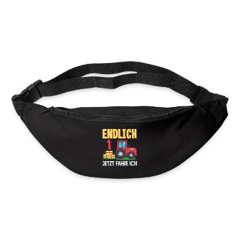 1er anniversaire tracteur 1 an chemise d’anniversaire - Sac banane - noir - Devant