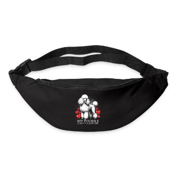 My Poodle Is My Valentine - Gürteltasche - Schwarz - Vorne
