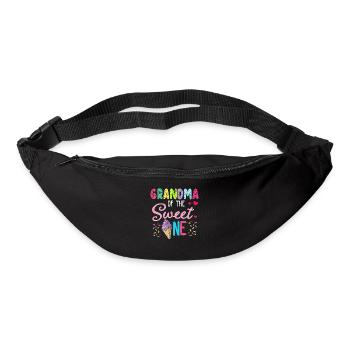 Grandma of Sweet 1 First Birthday Ice Cream - Bum bag - black - Front