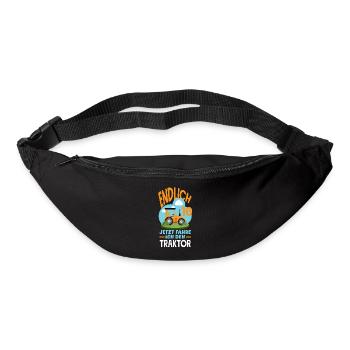 10e anniversaire tracteur 10 ans anniversaire chemise - Sac banane - noir - Devant