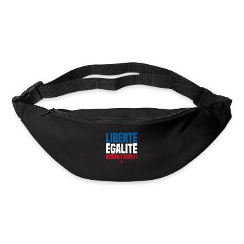 LIBERTE EGALITE BOISSONS A VOLONTE ! - Sac banane - noir - Devant