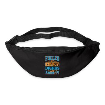 Fueled By Energy Drinks And Anxiety 5 - Gürteltasche - Schwarz - Vorne