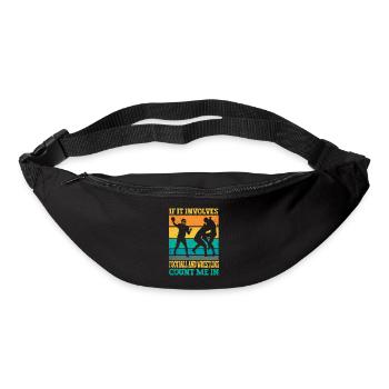 Drôle De Football Et De Lutte Lutteur - Sac banane - noir - Devant
