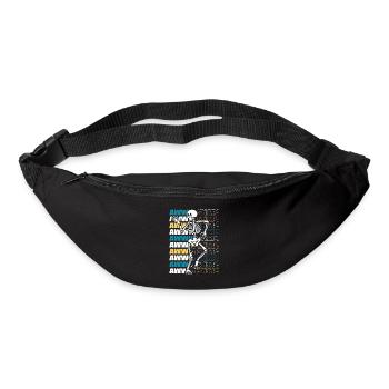 aw Snap Gebrochener Finger Gebrochener Arm Bein Chirurg - Gürteltasche - Schwarz - Vorne