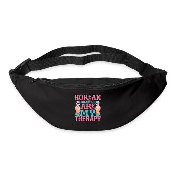 Les drames coréens sont ma thérapie 9 - Sac banane - noir - Devant