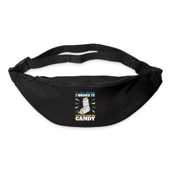 Ich werde dir erzählen, wie ich es gebrochen habe, gebrochene Knochenknochen - Gürteltasche - Schwarz - Vorne