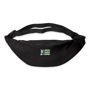 Vegane Sportler Green Protein Maschine - Gürteltasche - Schwarz - Vorne