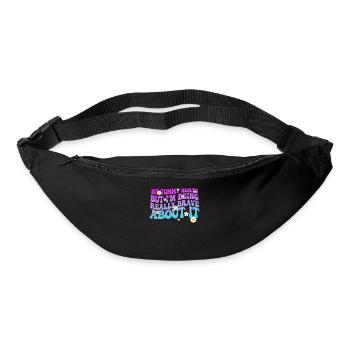 J’ai mal au ventre mais je suis vraiment - Sac banane - noir - Devant