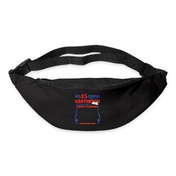 45th Birthday Man and Woman Guestbook - Bum bag - black - Front