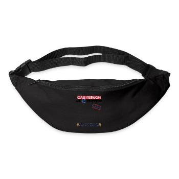 45th Birthday Man and Woman Guestbook - Bum bag - black - Front
