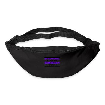 Schneiderin Spruch Lustiges Schneiderin Geschenk - Gürteltasche - Schwarz - Vorne