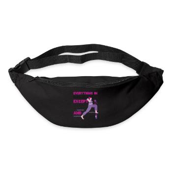 Pilates Instructor Teacher Wine - Gürteltasche - Schwarz - Vorne