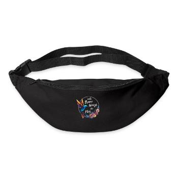Hummingbird, Courageous, Motivating - Bum bag - black - Front