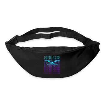 Drone Flying Drone Pilot Quadcopter Retro - Bum bag - black - Front