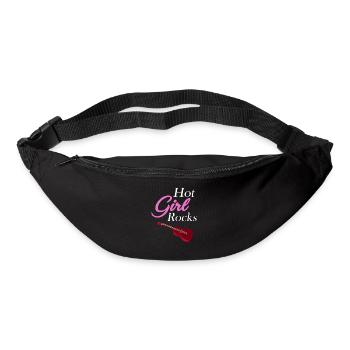 Hot Girl Rockt Gitarristin, Musikerin, - Gürteltasche - Schwarz - Vorne