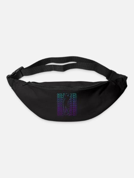 Golfeur Golfeur Golfeur Rétro - Sac banane - noir