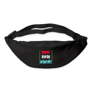 Tamburello Wo der Beat auf den Sport trifft - Gürteltasche - Schwarz - Vorne