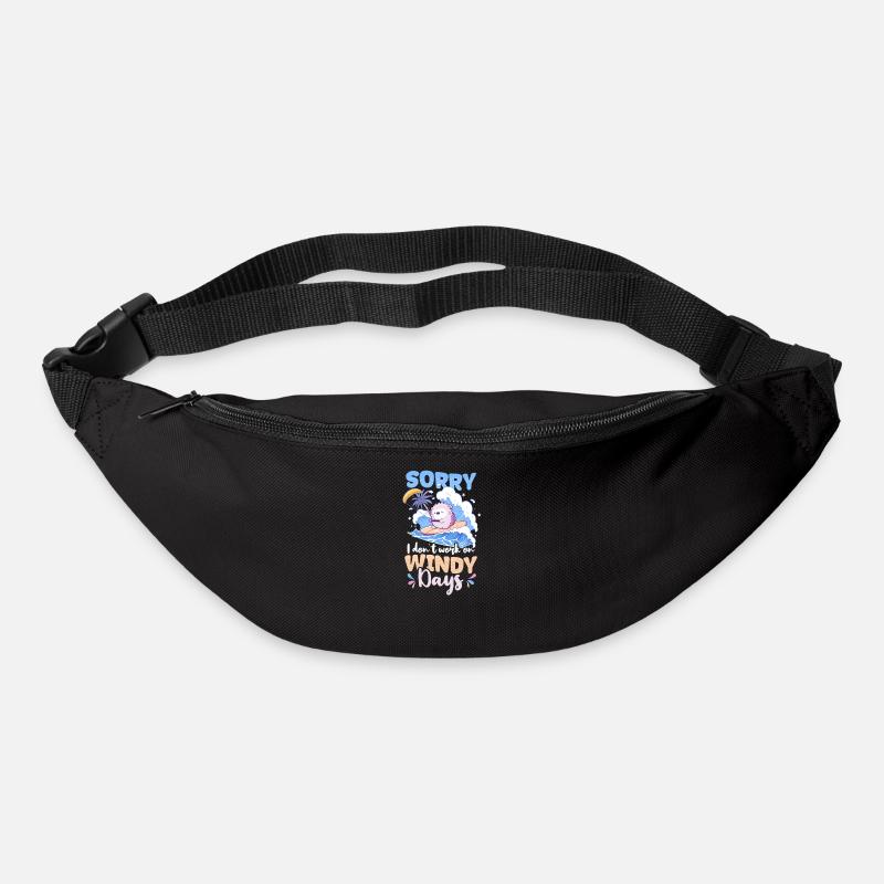 Kite Surfing Don't Work On Windy Days - Bum bag - black