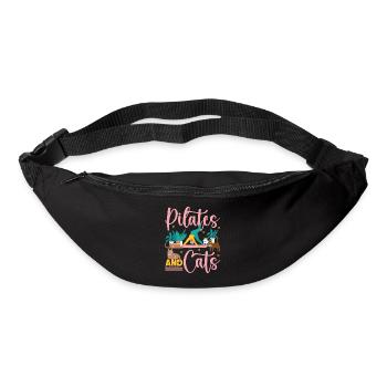 Instructeur de Pilates Enseignant Chat - Sac banane - noir - Devant