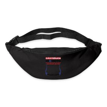 55th Birthday Man and Woman Guestbook - Bum bag - black - Front