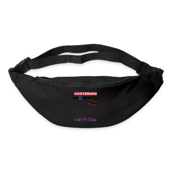 55th Birthday Man and Woman Guestbook - Bum bag - black - Front