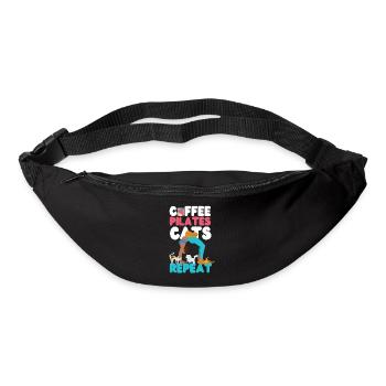 Instructeur de Pilates Professeur Café - Sac banane - noir - Devant