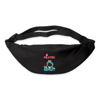 Instructeur de Pilates Professeur Café - Sac banane - noir - Devant