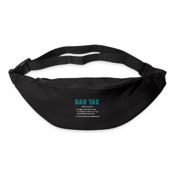 Papa Impôt Drôle Papa Impôt Définition Fête des Pères - Sac banane - noir - Devant