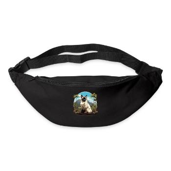 Balinese Cat Balinesenkatze - Bum bag - black - Front