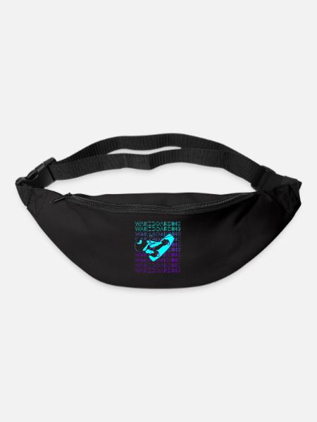Wakeboarding Wakeboard Wakeboarder Retro - Gürteltasche - Schwarz