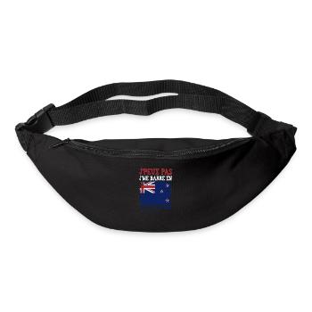 Je peux pas je me barre en Nouvelle Zélande - Sac banane - noir - Devant