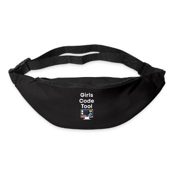 Girls program programmers too - Bum bag - black - Front