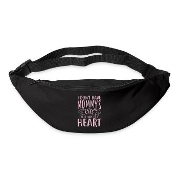 Je n’ai pas les yeux de maman #Adoption la publicité familiale de jour - Sac banane - noir - Devant