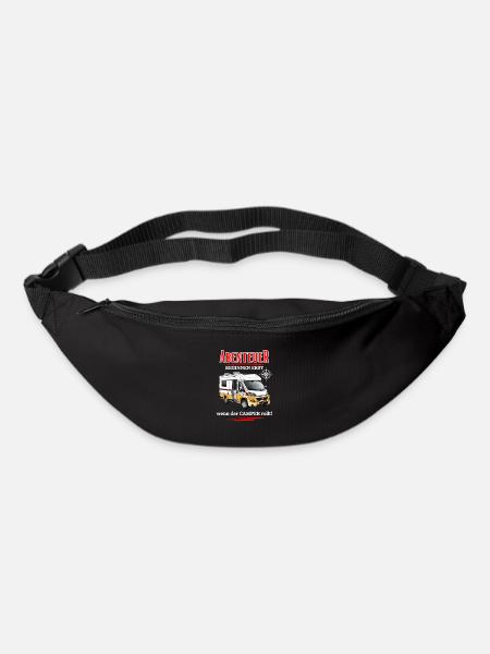 Les aventures de campeur ne commencent pas avant que le campeur ... - Sac banane - noir