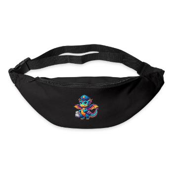 Drache Postbote, Drachenpostbote, Briefträger - Gürteltasche - Schwarz - Vorne