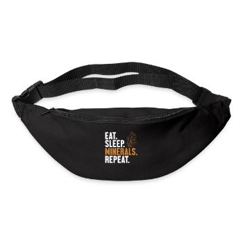 Eat Sleep Minerals Repeat Geologist Mineral - Gürteltasche - Schwarz - Vorne