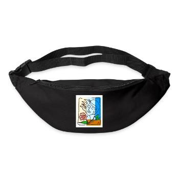 EC Woman I Flowers I GiftI Mother's Day I Women's Day - Bum bag - black - Front