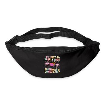 I just love flamingos and donuts, okay? Floc - Bum bag - black - Front