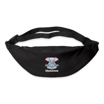 Yoga, Méditer, Conscience, Méditation - Sac banane - noir - Devant